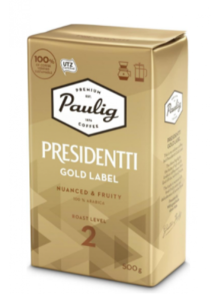 Молотый кофе Paulig Presidentti Gold Label 500г