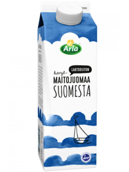 Маложирное молоко Arla Kevyt Maitojuoma 500мл без лактозы