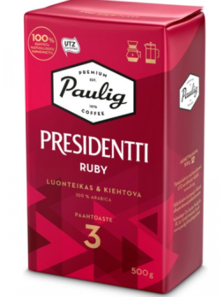 Кофе молотый Paulig Presidentti Ruby 500г