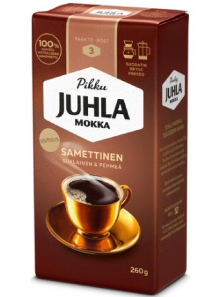 Молотый кофе Paulig Juhla Mokka Samettinen 260г
