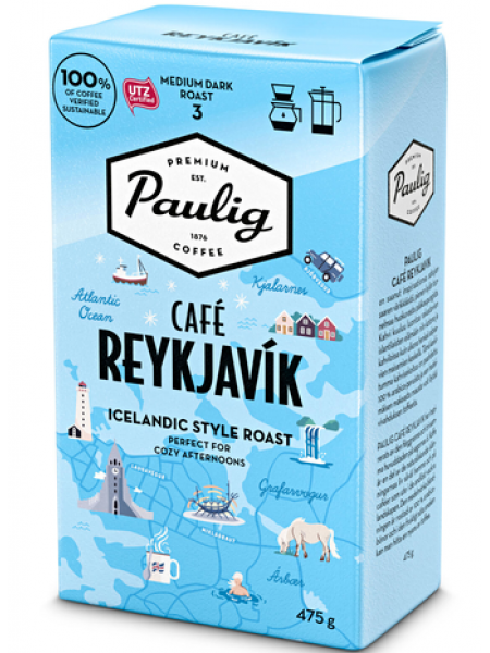 Молотый кофе Paulig Reykjavik UTZ 475г  